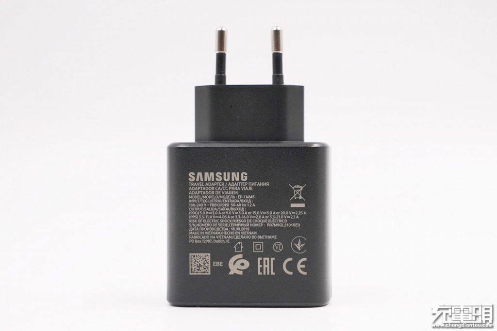 Chargeur Samsung Charge Super Rapide (Power Delivery) 45W + Cable Usb-C  Vers Usb-C Ep-Ta845