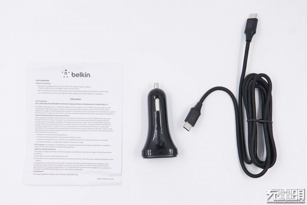 Belkin 30W 2-Port PD Car Charger with USB-C Cable In-depth Teardown Review-Chargerlab