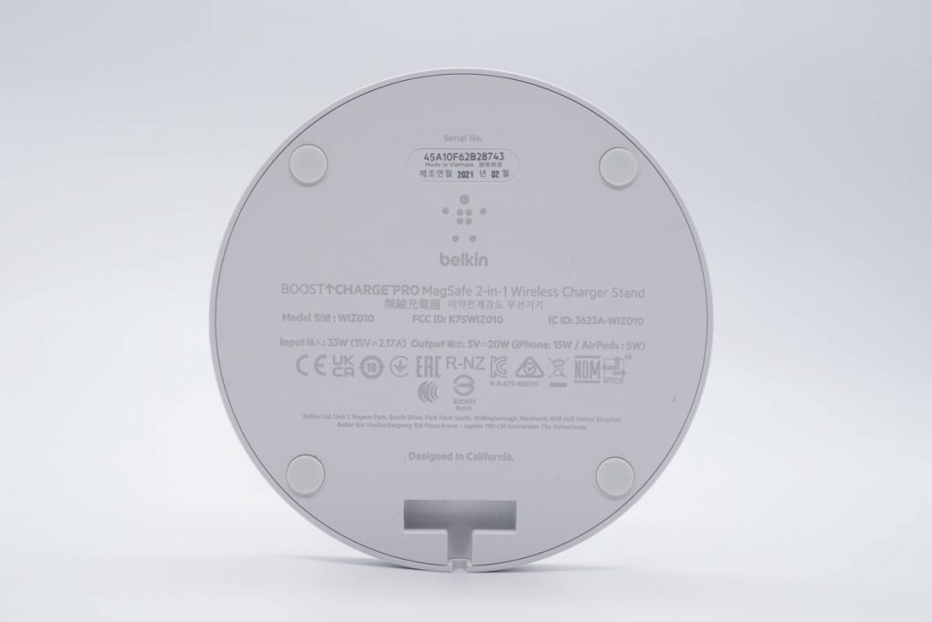 Teardown Report: Belkin MFM Certified Two-in-One 20W Wireless Charger-Chargerlab