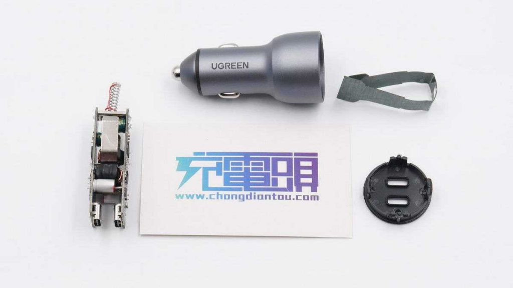 Teardown Report - UGREEN 40W Dual Type-c Port Fast Car Charger-Chargerlab