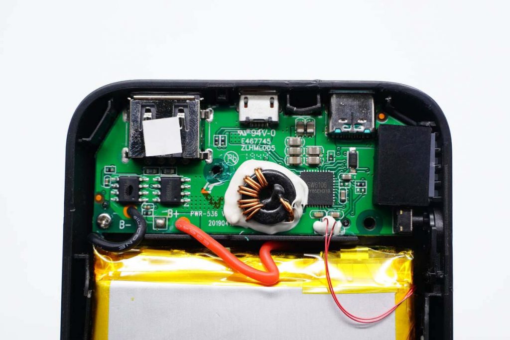 Teardown Report: RAVPower 10000mAh Power Bank, Supporting 18W Fast Charging-Chargerlab
