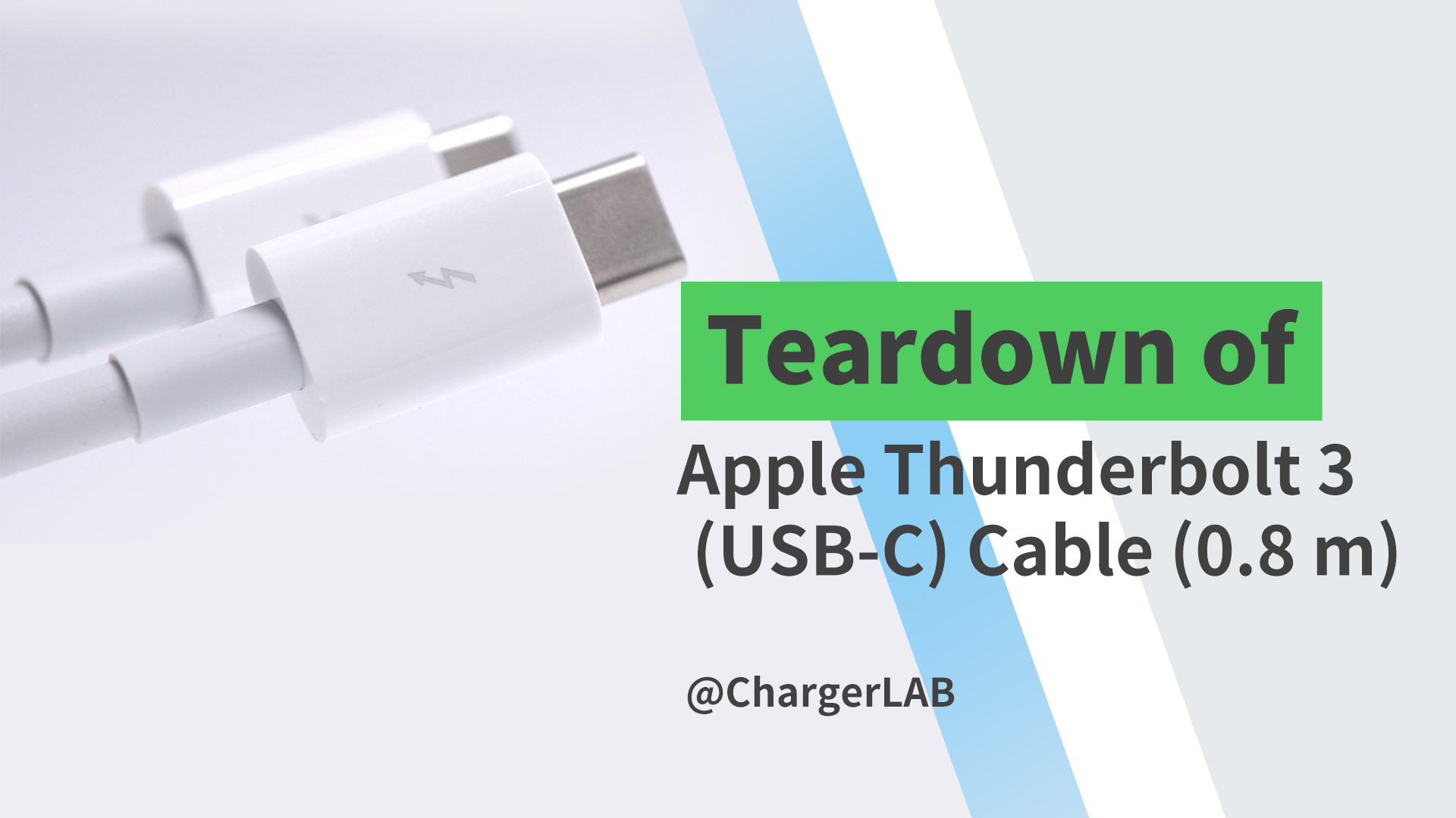 Teardown of Apple Thunderbolt 3 (USB‑C) Cable (0.8 m) - Chargerlab