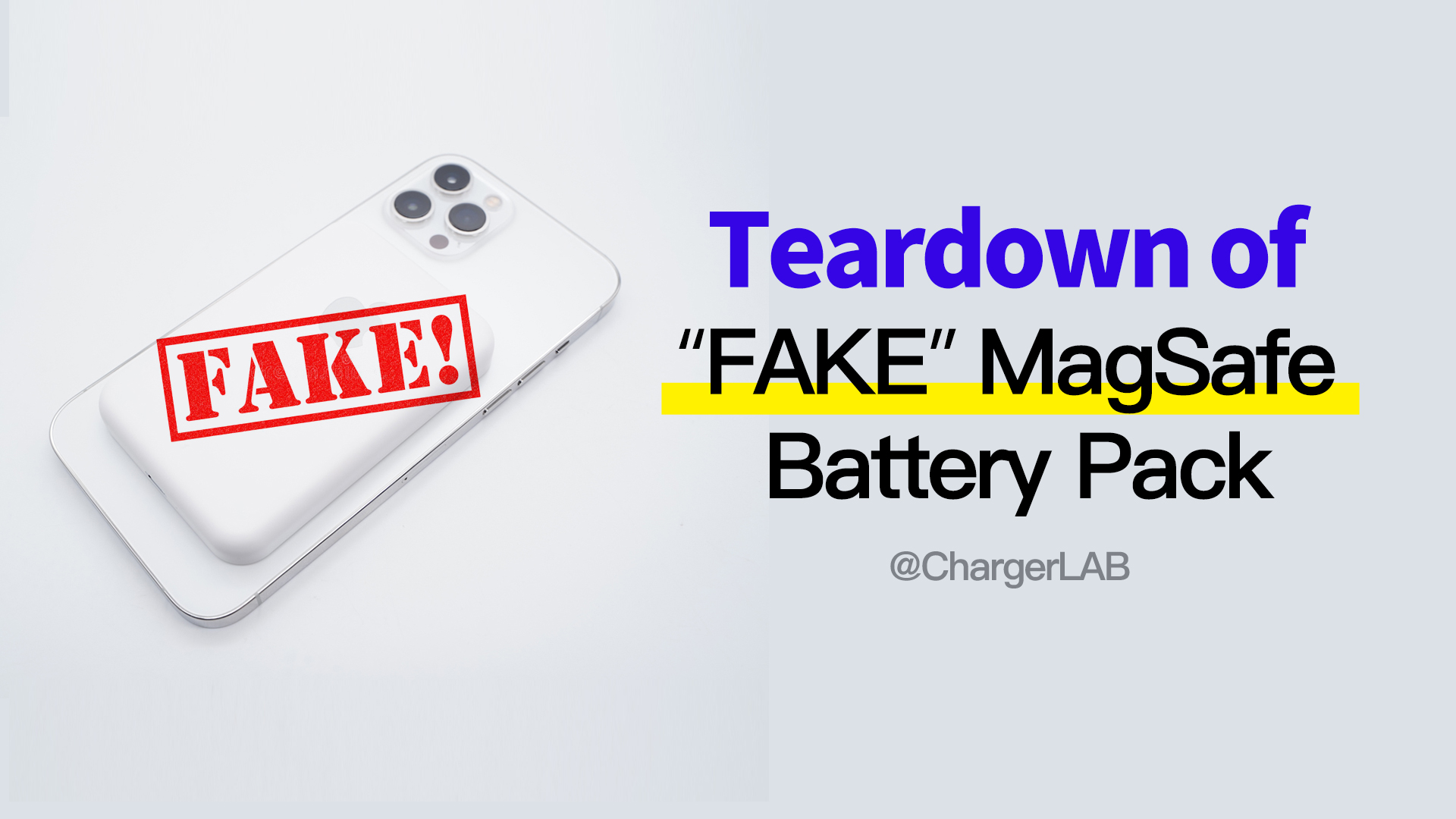 The Inside Is Crazy | Teardown of "FAKE" MagSafe Battery Pack - Chargerlab