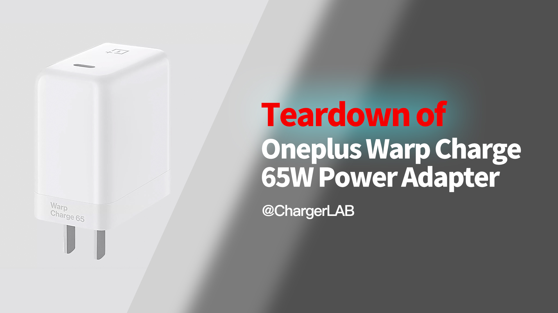 Teardown of Oneplus Warp Charge 65W Power Adapter Chargerlab