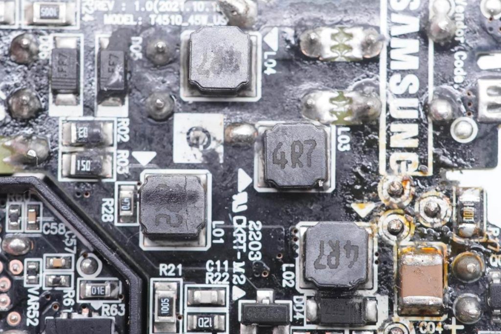 Teardown of Samsung 45W GaN Charger EP-T4510 (US Version)-Chargerlab