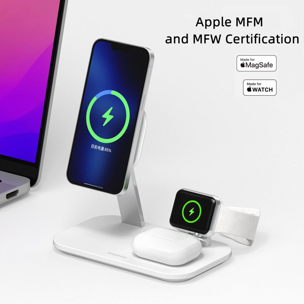 MOMAX Launches New 3-in-1 Wireless Desktop Charger Stand-Chargerlab