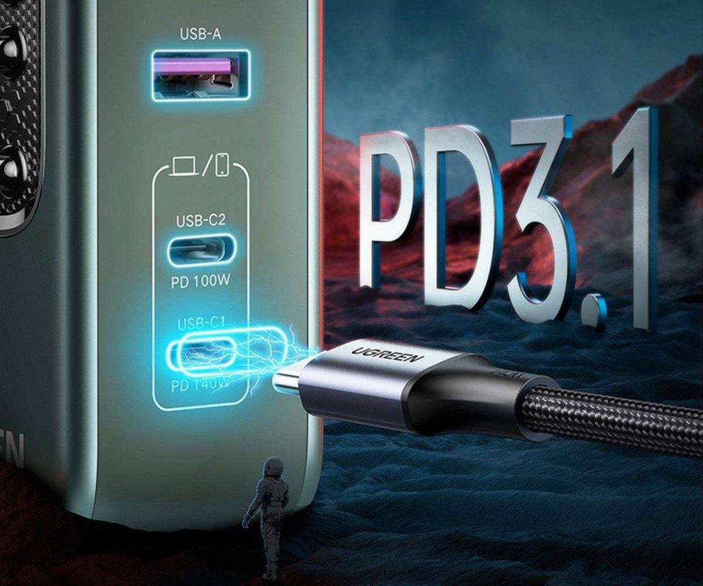 UGREEN Launched The New 140W PD3.1 GaN Charger (3C1A)-Chargerlab