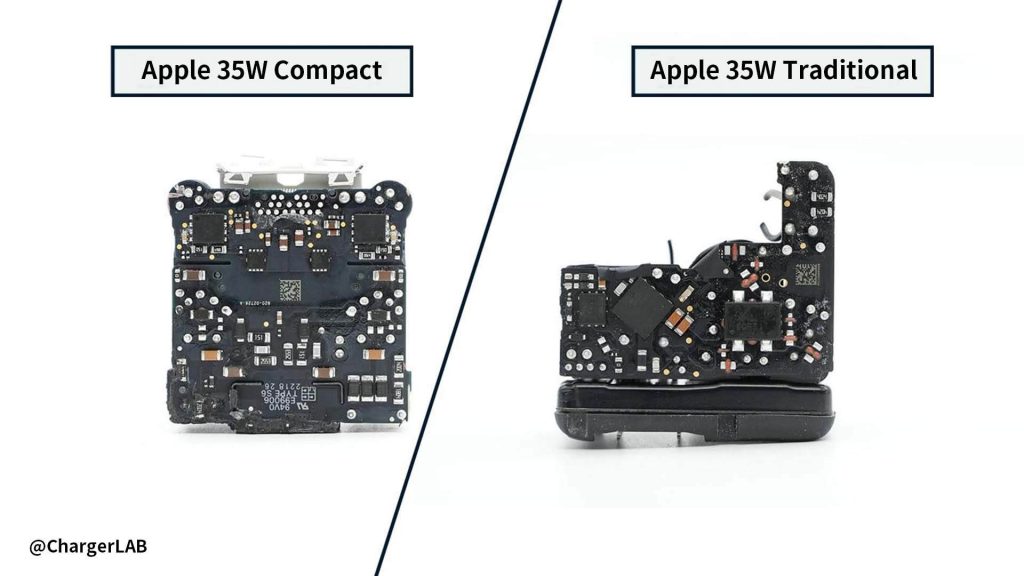 Teardown Comparison | Differences between Apple A2579 And A2676 35W Charger-Chargerlab