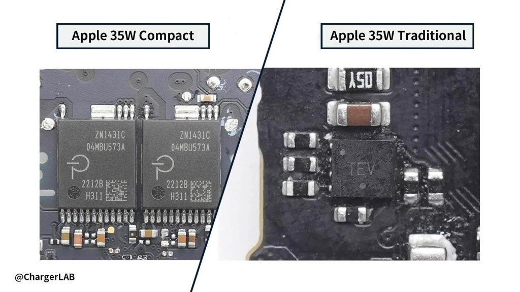 Teardown Comparison | Differences between Apple A2579 And A2676 35W Charger-Chargerlab