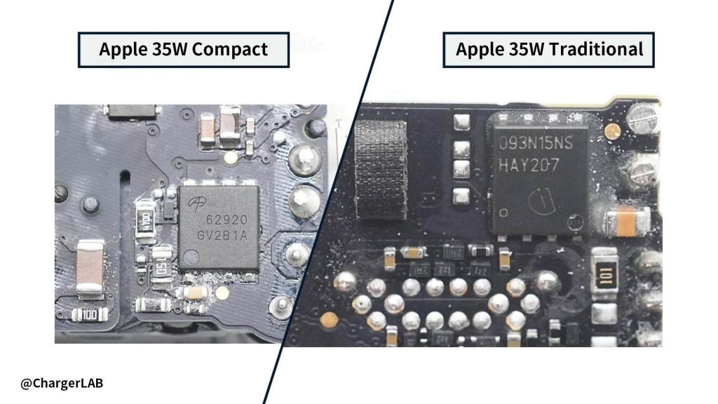 Teardown Comparison | Differences between Apple A2579 And A2676 35W Charger-Chargerlab