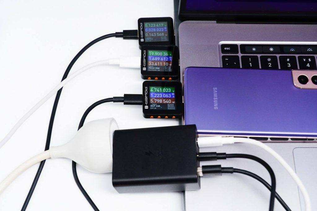 Power Distribution Review of Samsung 65W 2C1A Charger EP-T6530-Chargerlab