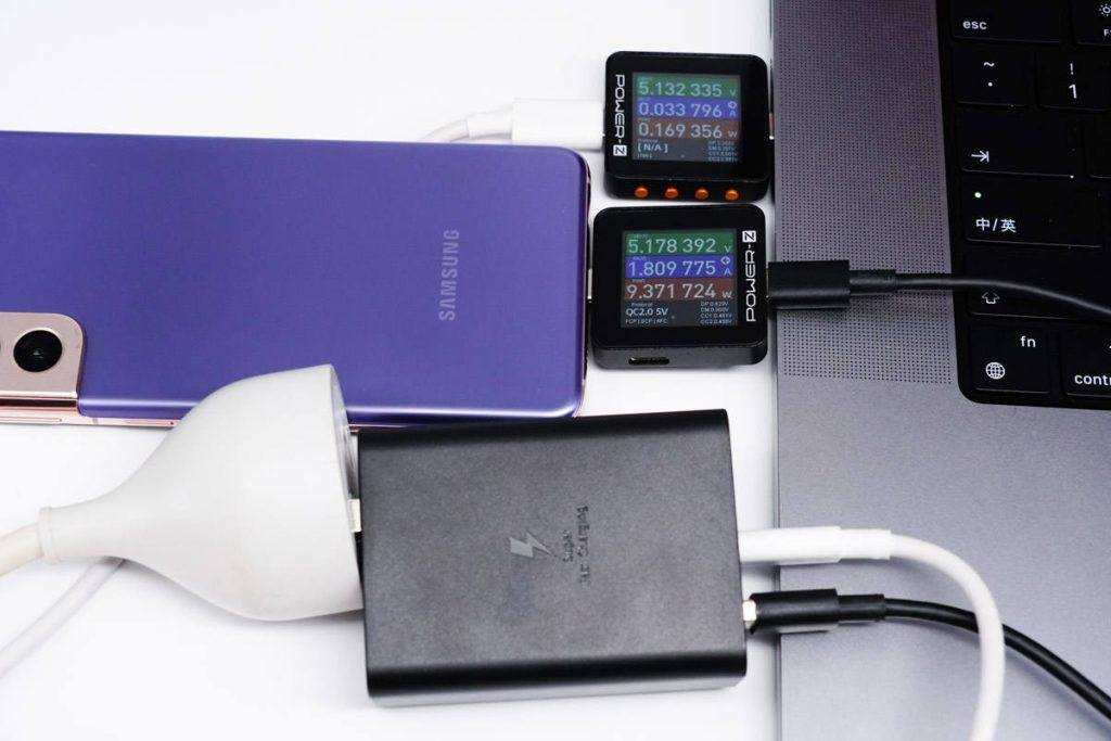 Power Distribution Review of Samsung 65W 2C1A Charger EP-T6530-Chargerlab