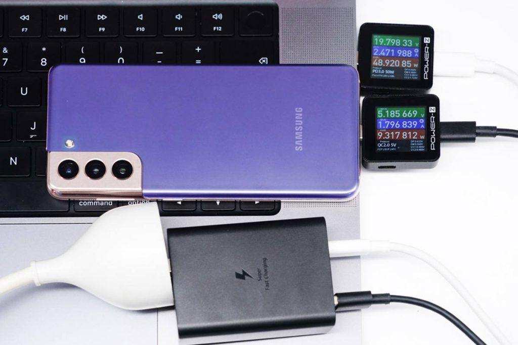 Power Distribution Review of Samsung 65W 2C1A Charger EP-T6530-Chargerlab