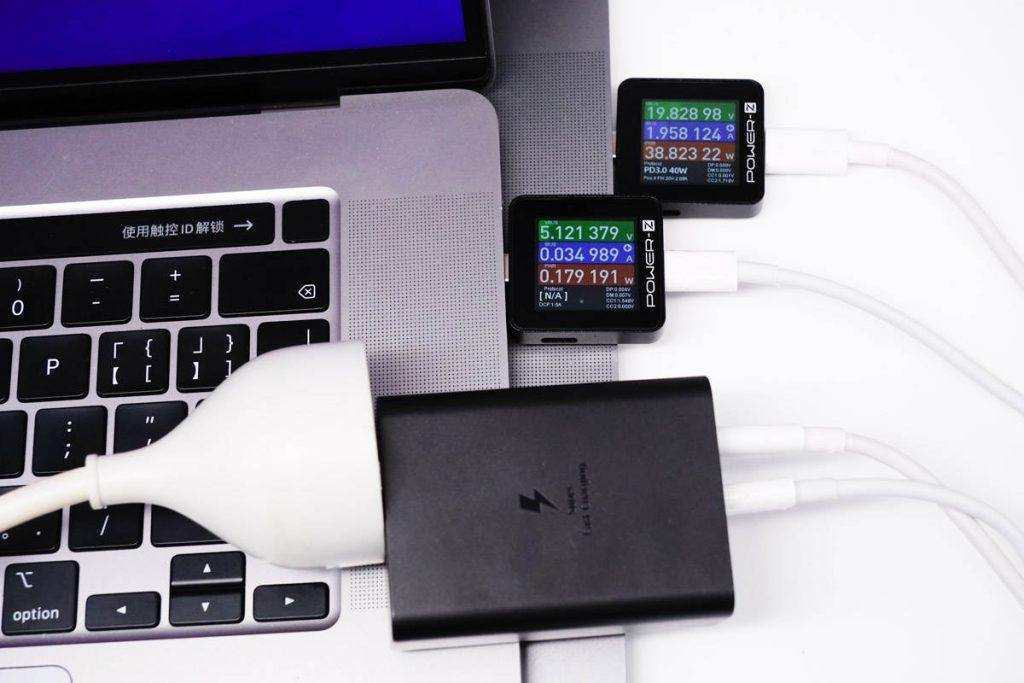 Power Distribution Review of Samsung 65W 2C1A Charger EP-T6530-Chargerlab