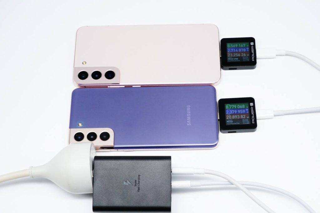 Power Distribution Review of Samsung 65W 2C1A Charger EP-T6530-Chargerlab