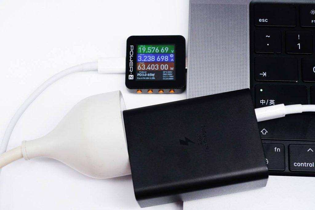 Power Distribution Review of Samsung 65W 2C1A Charger EP-T6530-Chargerlab