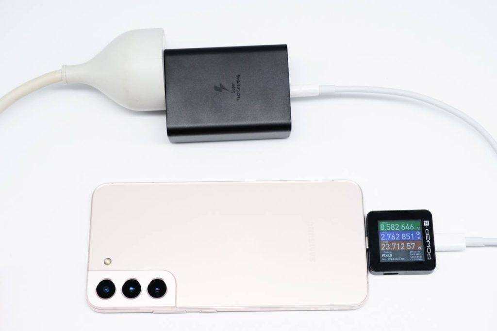 Power Distribution Review of Samsung 65W 2C1A Charger EP-T6530-Chargerlab