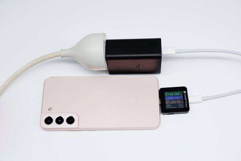 Power Distribution Review of Samsung 65W 2C1A Charger EP-T6530-Chargerlab