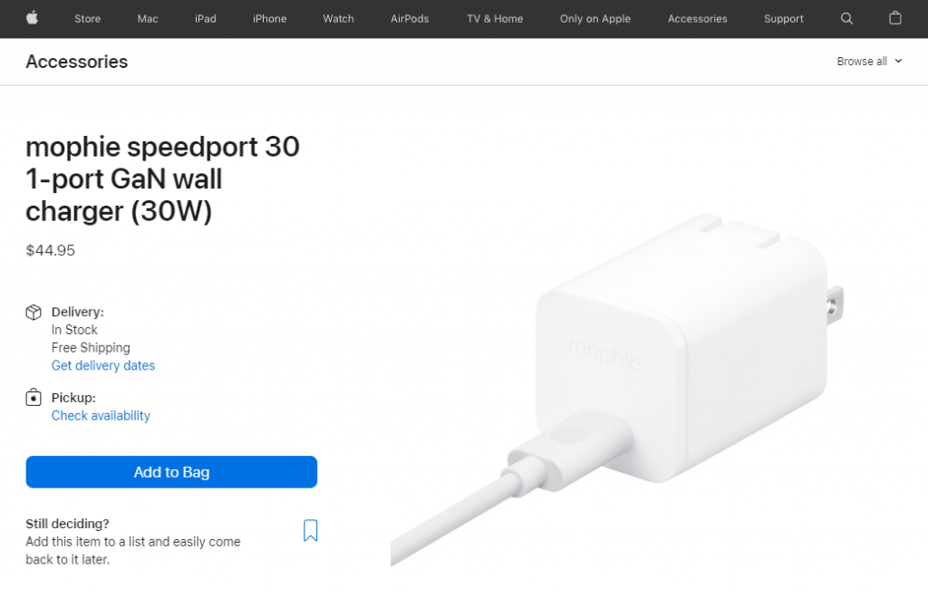 Innoscience GaN Transistors Are Adopted by Mophie Chargers on Apple Store-Chargerlab