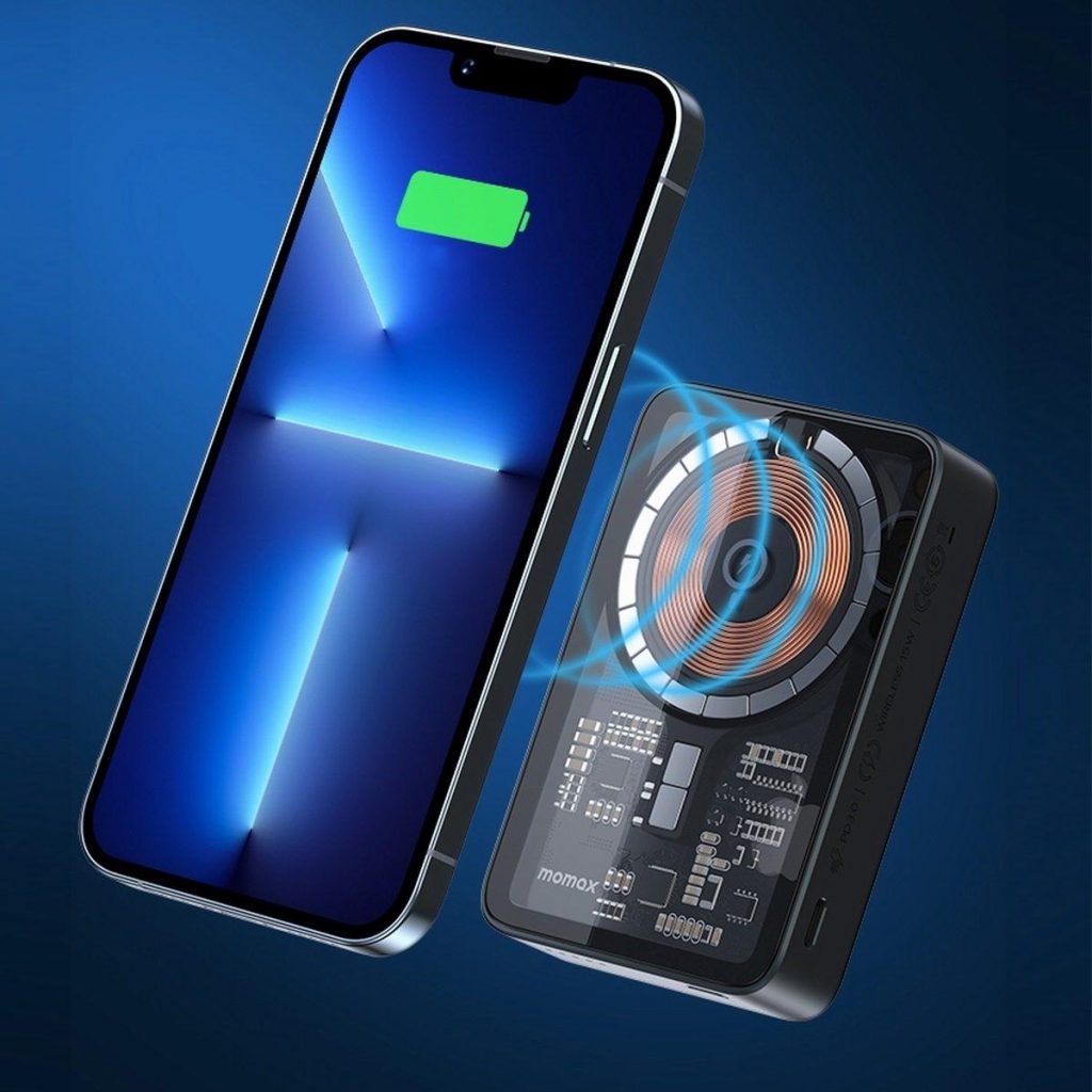 10000mAh Power Bank丨 MOMAX Released Upgraded Magnetic Wireless Battery Pack with Stand-Chargerlab