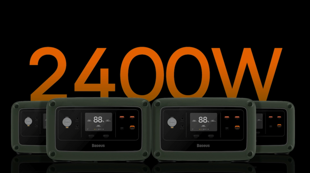 Up to 2400W丨 Baseus Launched 600W Portable Power Station with Digital Display (Parallel Operation)-Chargerlab