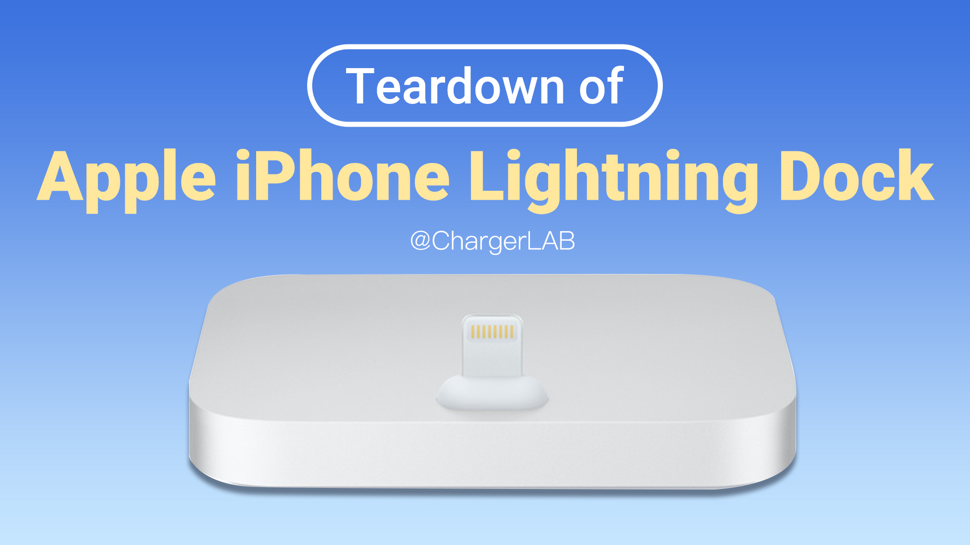 Teardown of Apple iPhone Lightning Dock - Chargerlab