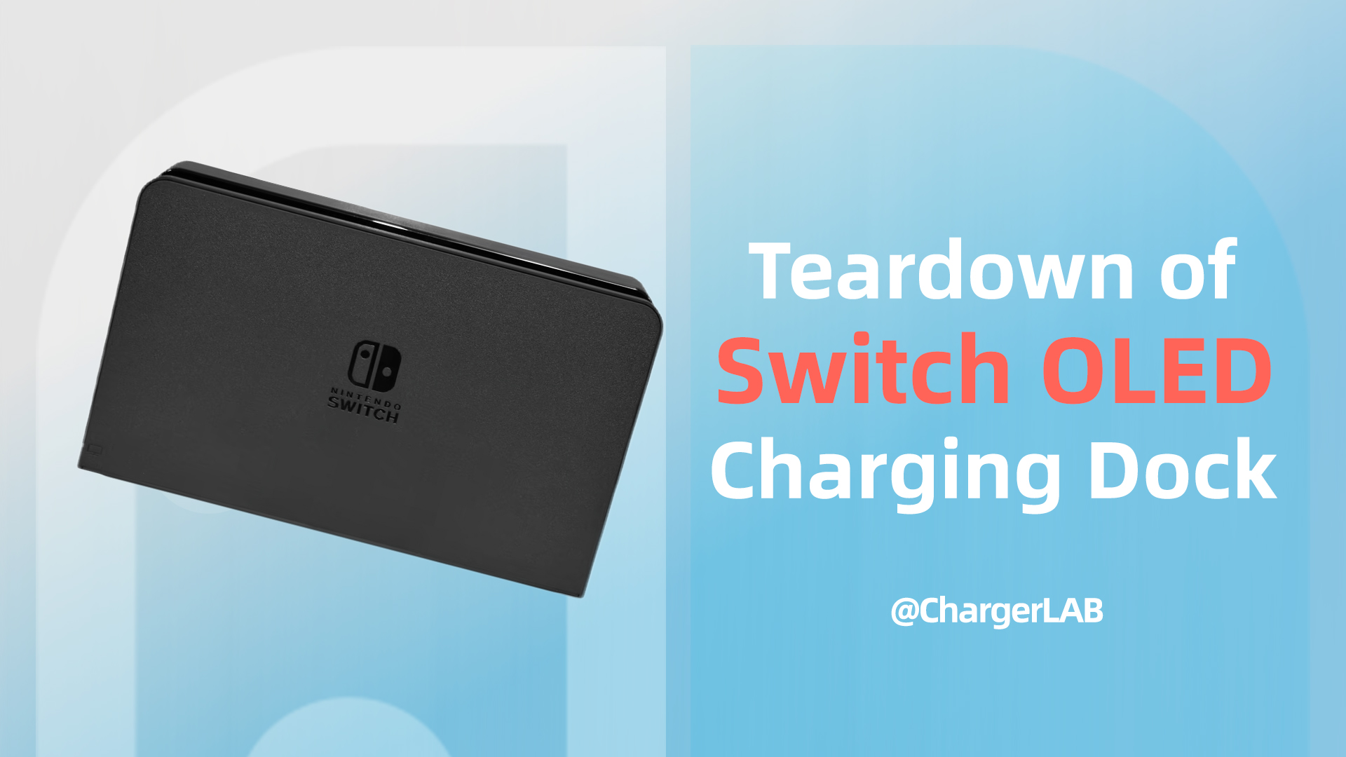 Teardown of Original Nintendo Switch OLED Model Charging Dock Chargerlab