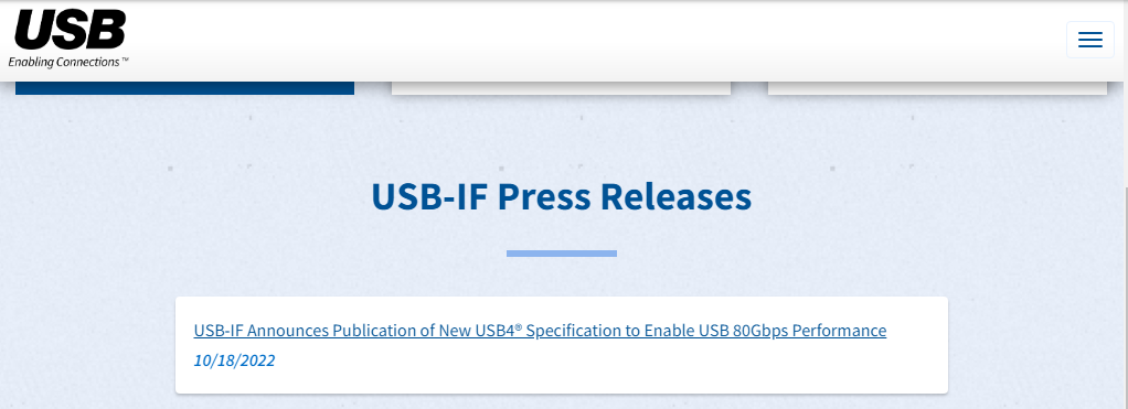 80Gbps! USB-IF Releases New Specification for USB4 2.0