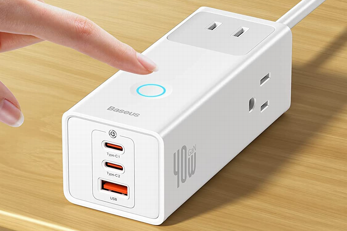 Baseus Launched 6-in-1 40W GaN Power Strip on Amazon US - Chargerlab