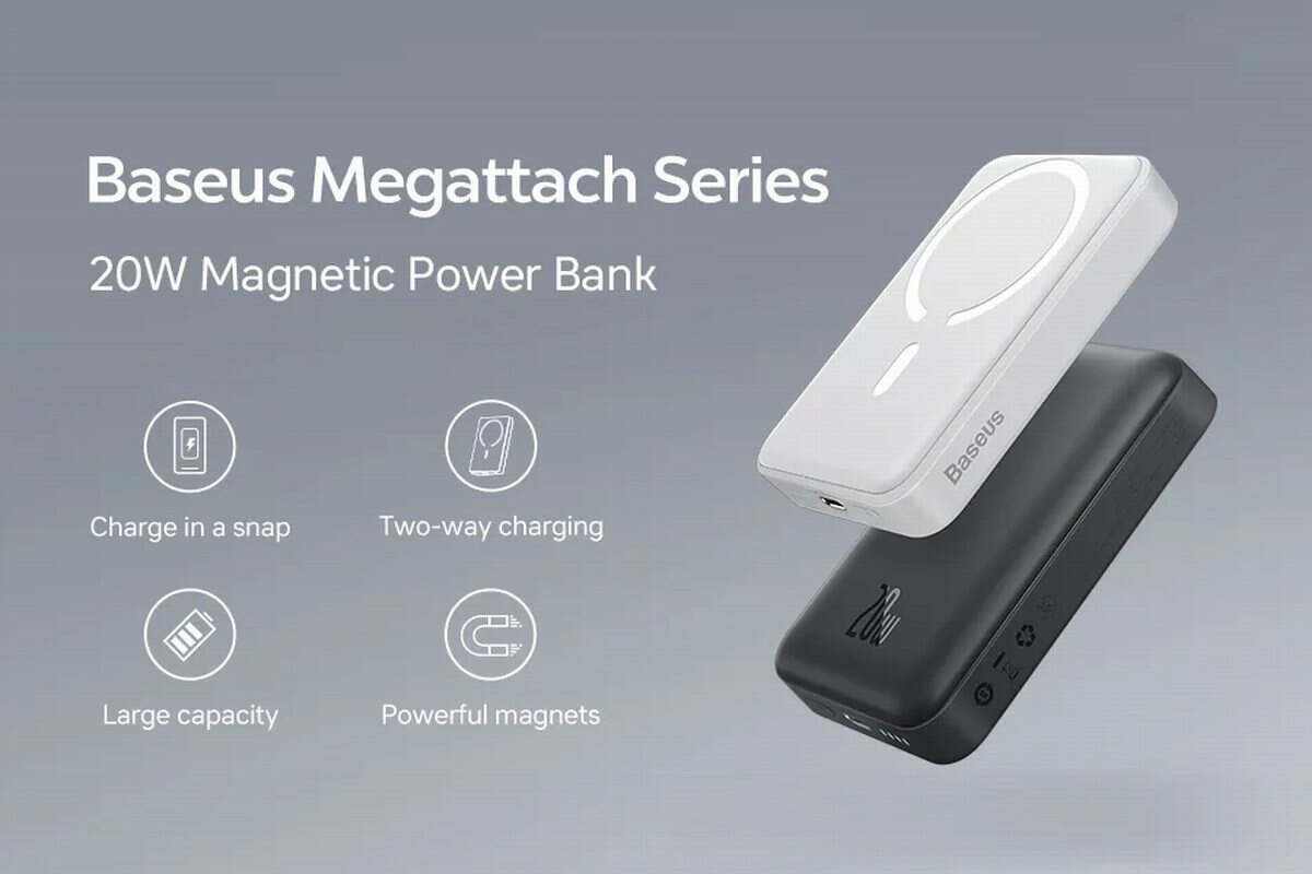 20W Wired Fast Charging | Baseus Launched 10000mAh Magnetic Power Bank-Chargerlab