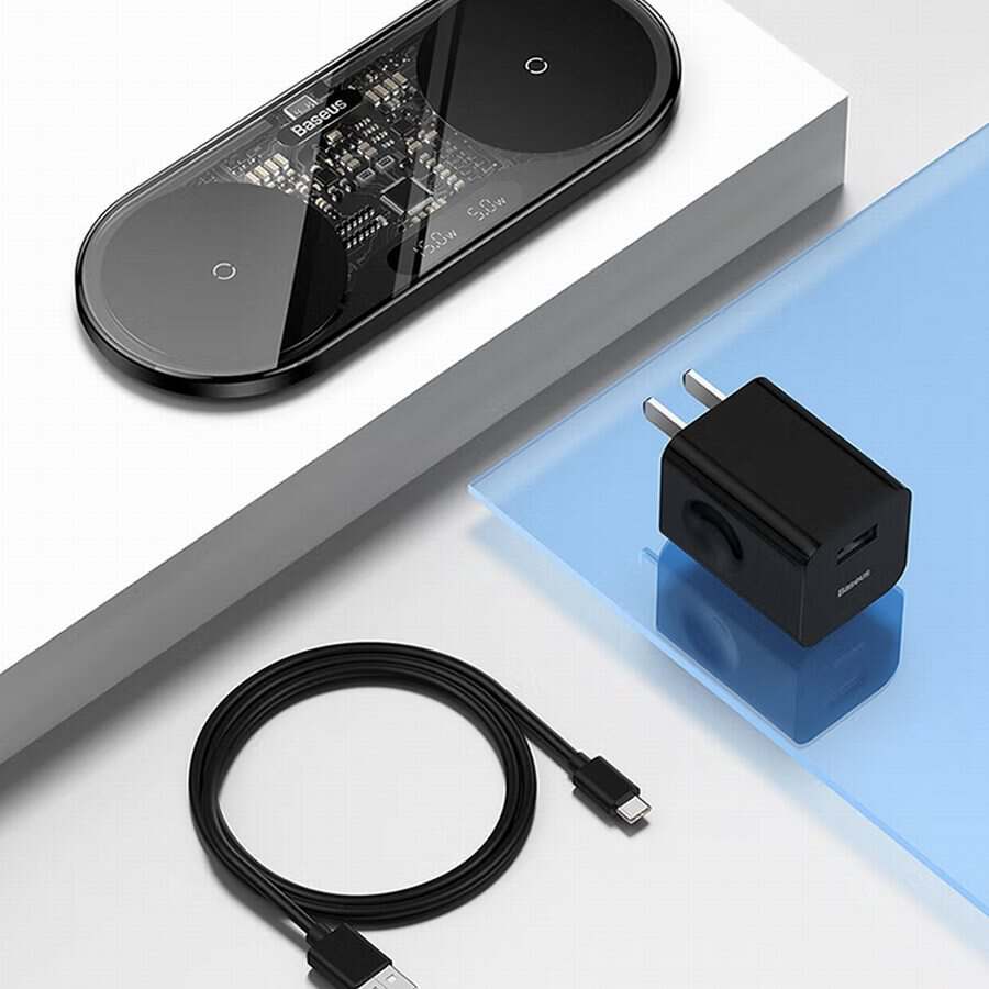 Baseus Launched Transparent 2-in-1 Wireless Charger-Chargerlab