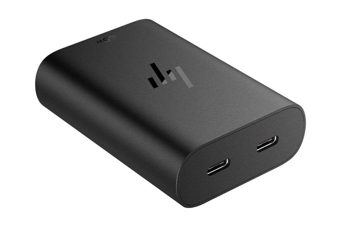 HP Launched 65W Dual USB-C GaN Charger-Chargerlab