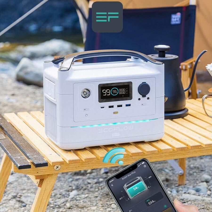 Station D'énergie Portable EcoFlow River 3 Max Plus - 872 Wh, Batterie Additionnelle Incluse, Parfaite Pour Camping Et Secours