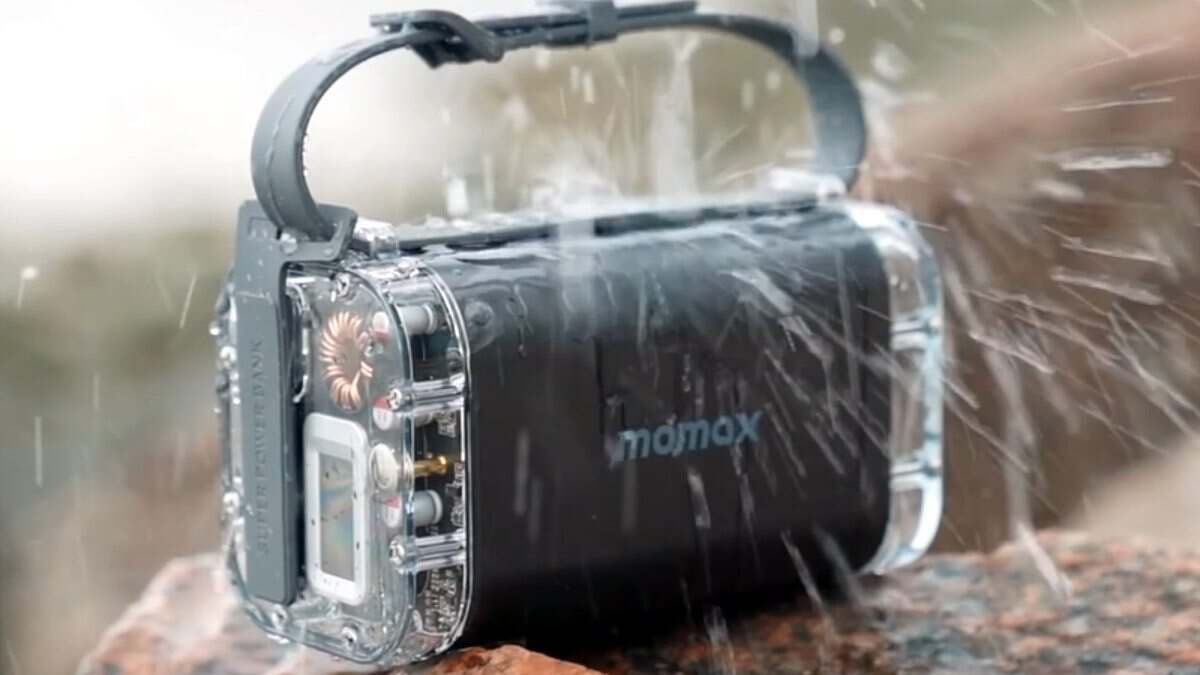 MOMAX iPower Stone Mini: Powerful and Portable Charging for Outdoor Adventures-Chargerlab