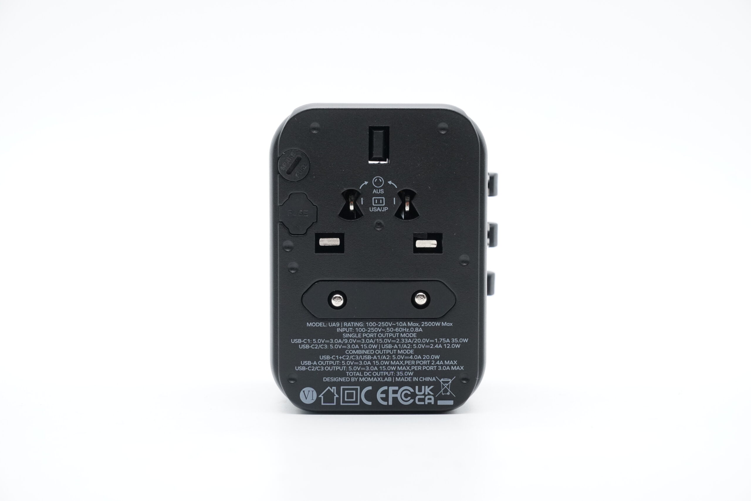 Review of MOMAX 35W PD Travel Power Adapter (U9A)-Chargerlab
