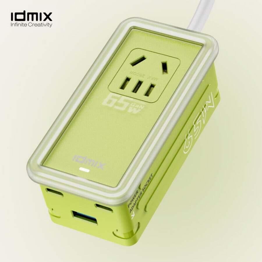 Trendy & Cool | IDMIX Launched 65W GaN Power Adapter Socket-Chargerlab