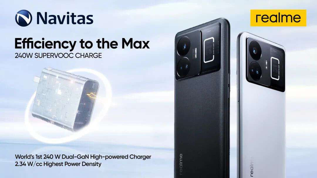Navitas and realme Launched World’s First 240W Ultra-Fast Charging Phone at MWC-Chargerlab