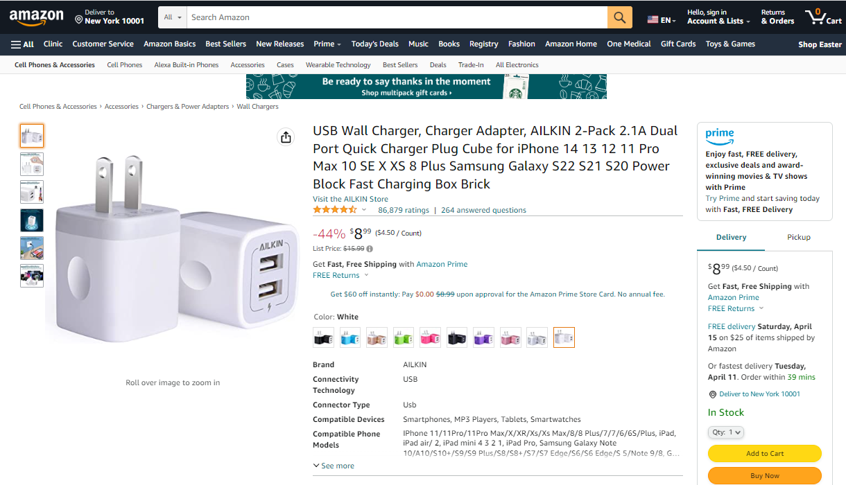 Best-Selling Chargers on Amazon US in April 2023-Chargerlab