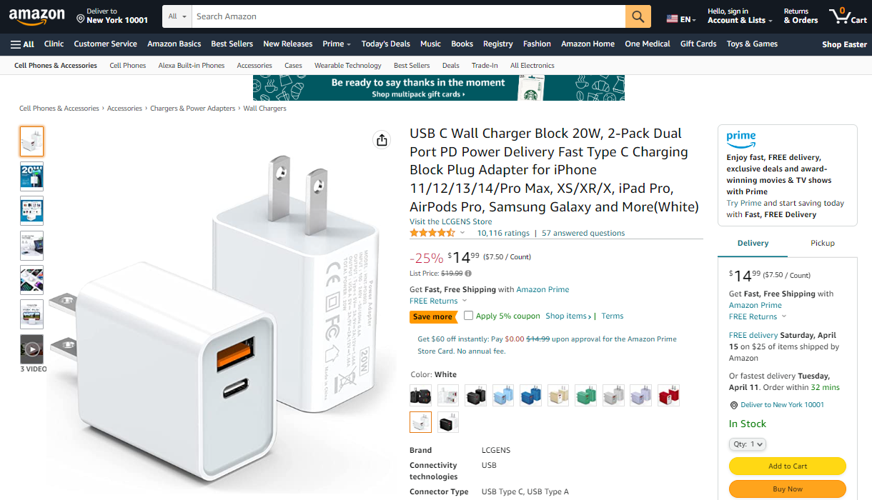 Best-Selling Chargers on Amazon US in April 2023-Chargerlab