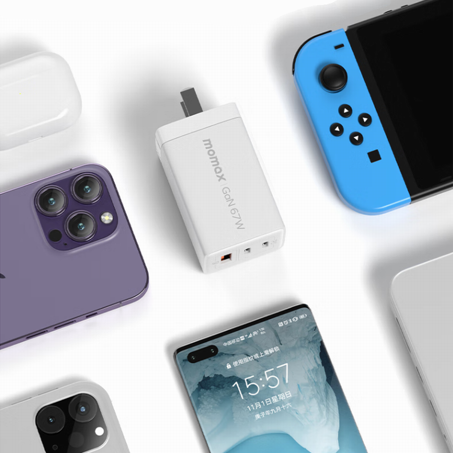 MOMAX Launched 67W 3-Port GaN Charger-Chargerlab