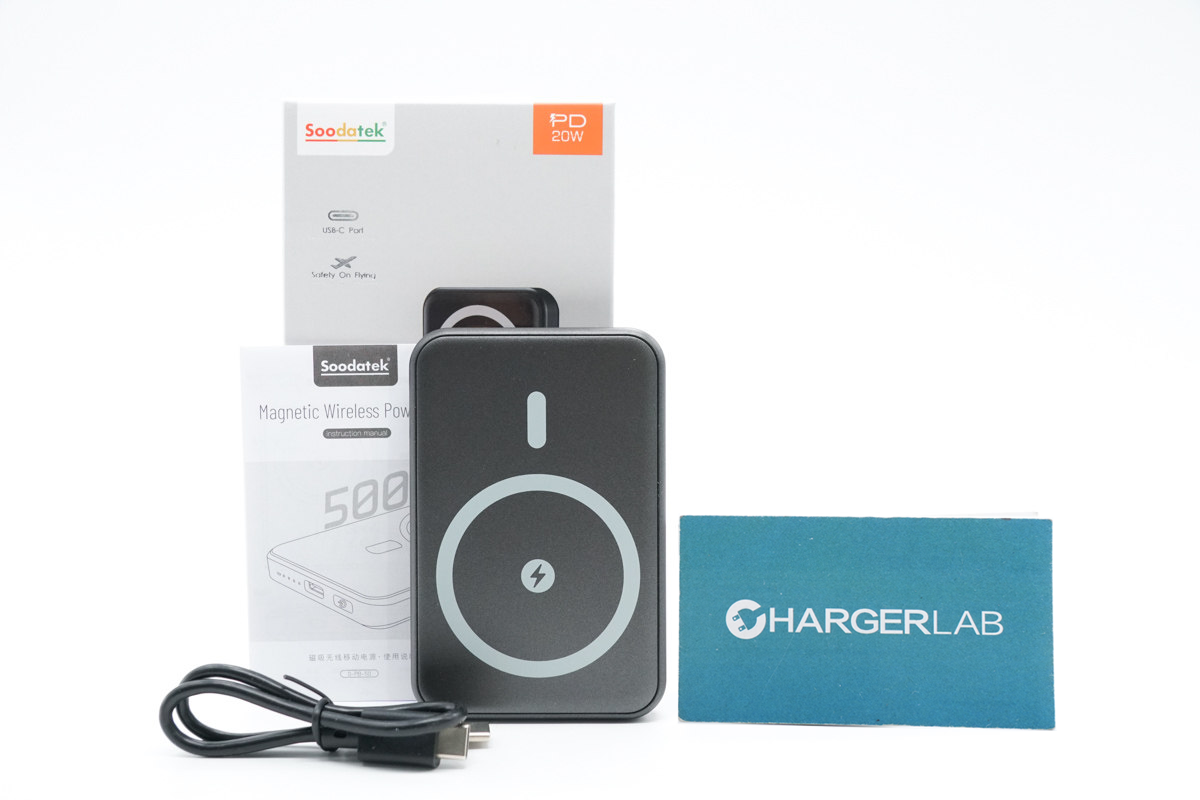 Review of Soodatek 20W Magnetic Wireless Power Bank-Chargerlab