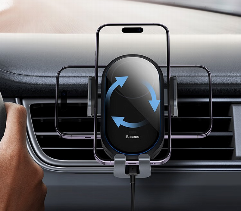 Enhance Your Commute with the Baseus 15W Electric Wireless Car Charger-Chargerlab
