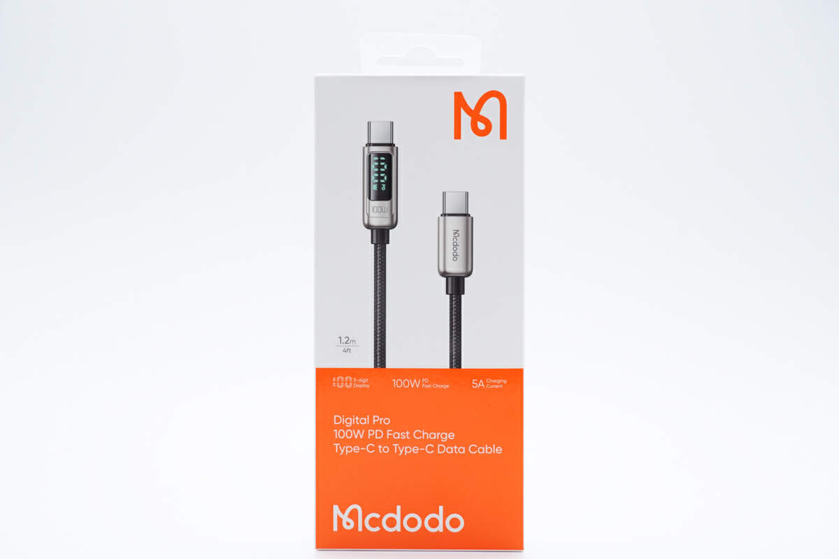 Review of Mcdodo 100W Dual USB-C Fast Charging Cable with LED Display-Chargerlab