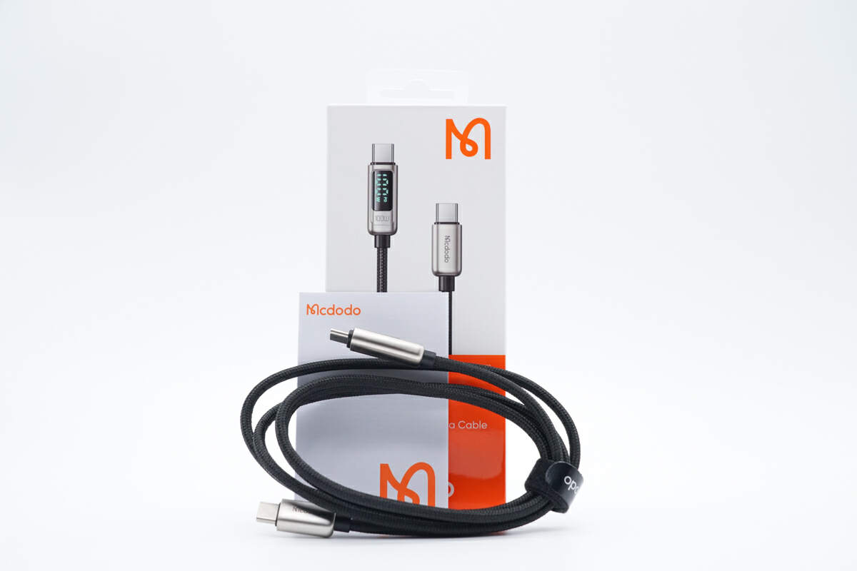 Review of Mcdodo 100W Dual USB-C Fast Charging Cable with LED Display-Chargerlab