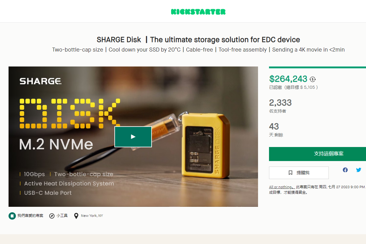 Compact & Portable | Introducing the SHARGE Disk Enclosure-Chargerlab