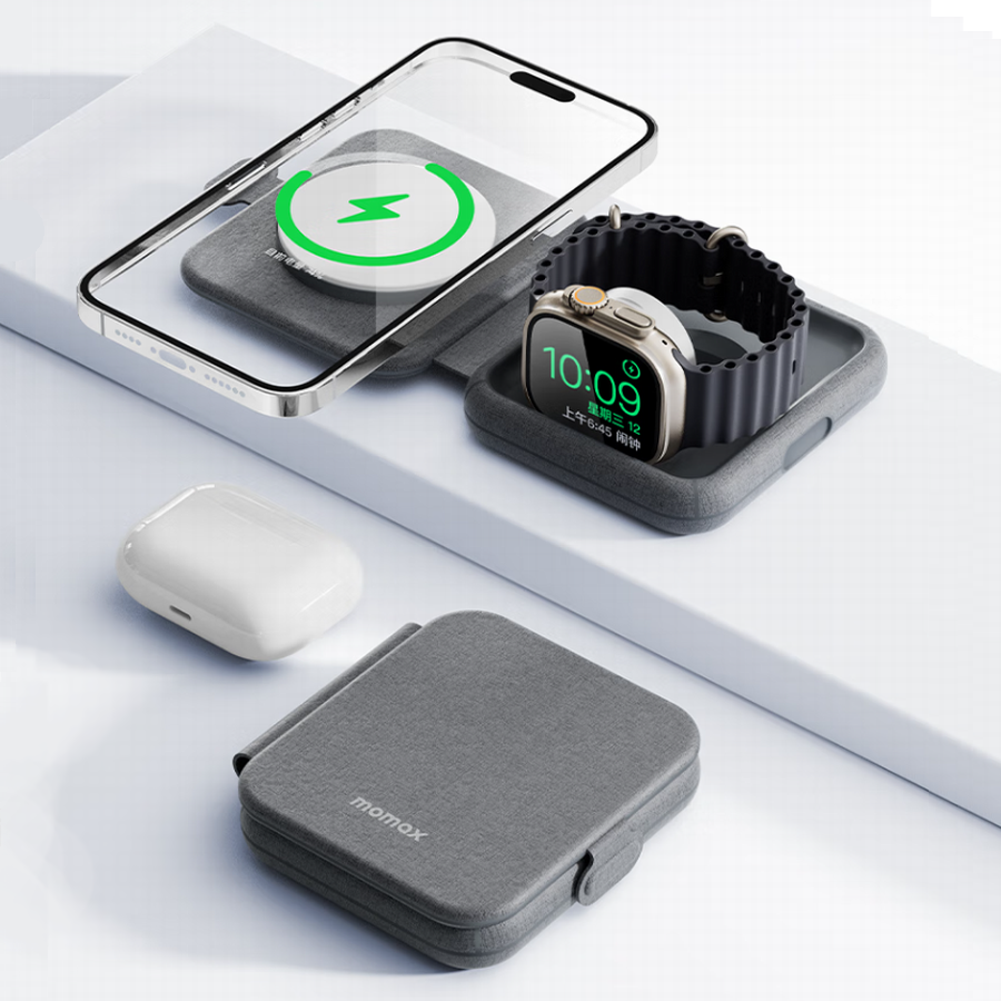 Wireless Duo Fold Charger with MagSafe Support