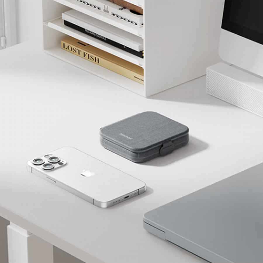 Dual-Certified Charging Powerhouse: MOMAX Folding MagSafe 2-in-1 Wireless Charger for Apple Devices-Chargerlab