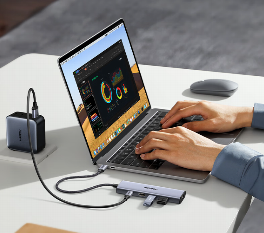 Power and Connectivity in One: UGREEN 5-in-1 USB-C Docking Station-Chargerlab