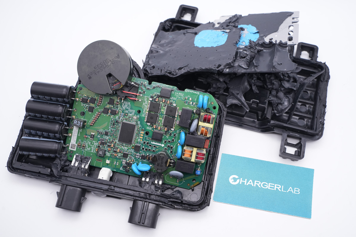 Teardown of Enphase IQ8X Microinverter-Chargerlab