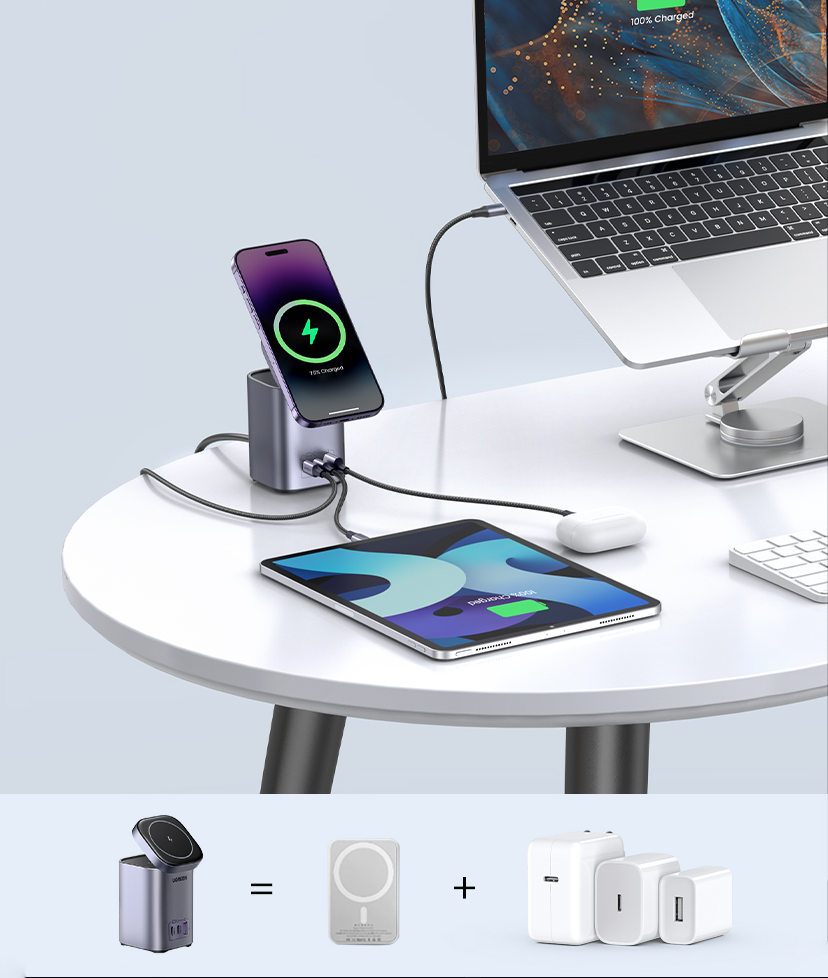 Convenience Meets Innovation | UGREEN Launched 100W 4-in-1 Wireless Charging Station-Chargerlab